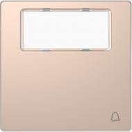 Клавиша выключателя одноклавишный Schneider Electric Merten с полем для надписи «Звонок» D-Life System Design без подсветки шампань MTN3365-6051