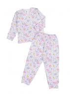 Піжама дитяча для дівчаток Luna Kids трикотажна Хмаринки р.98 білий