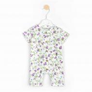 Песочник для девочки Dexter`s Violet flowers р.68 молочный 432363