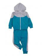 Спортивный костюм Luna Kids р.92 бирюзовый с серым