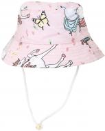 Панама HW для девочек Пони р.50-52 розовый с принтом