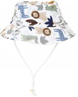 Панама HW детская р.50-52 белый с принтом