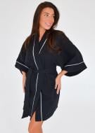 Халат женский Roksana Muslin 1164/11008 р. 48 черный