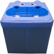 Детский пуф Зоопарк бегемот голубой