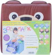 Детский пуф Зоопарк медведь красный