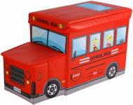 Детский пуф Автобус красный
