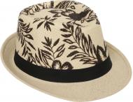 Капелюх молодіжний Floral р. one size бежевий із коричневим Капелюх молодіжний Floral р. one size бежевий із коричневим