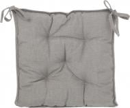 Подушка на стул Шато 40x40 см однотонная серая La Nuit