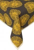 Скатерть Гербера 110x140 см желто-коричневый