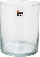 Ваза скляна циліндр Красоля 20 см прозора