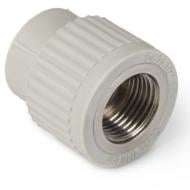 Муфта з різьбою ASG 25х3/4" (білий) Муфта з різьбою ASG 25х3/4" (білий)