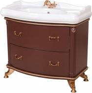 Тумба напольная Aqua Rodos Арт Деко 100 с умывальником 1837 орех итальянский