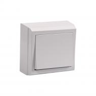 Выключатель одноклавишный ERKA 201 без подсветки белый 350201