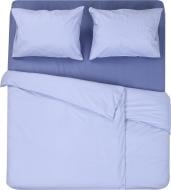 Комплект постельного белья Моно семейный синий с голубым La Nuit