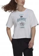 Футболка Adidas W DNT STP G T GS4156 р.M бело-зеленый