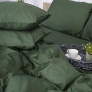 Комплект постельного белья Сатин 175х210 см 0844 Green Olive зеленый MirSon