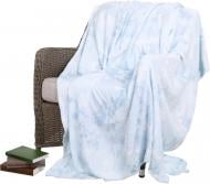 Плед Rossignal 200x220 см блакитний із білим La Nuit