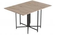Стол обеденный Морис 3 700(1300)x900x750мм дуб сан-марино/черный