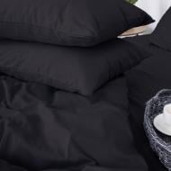 Комплект постільної білизни Сатин 200х220 см 0848 Blue Black чорний MirSon