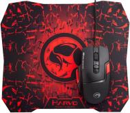 Мышка Marvo M355 7 colors-LED Black + коврик G1