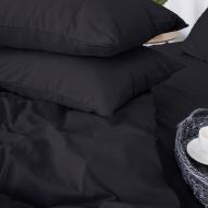 Комплект постельного белья Сатин 220х240 см 0848 Blue Black черный MirSon