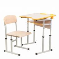Комплект парта і стілець-трансформери SECTOR Сопрано жовтий