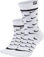 Шкарпетки Nike U SNKR SOX CREW CK5607-100 р.M білий 2 шт. Шкарпетки Nike U SNKR SOX CREW CK5607-100 р.M білий 2 шт.