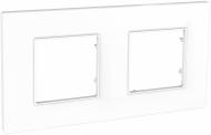 Рамка двухместная Schneider Electric Unica QUADRO универсальная белый MGU2.704.18