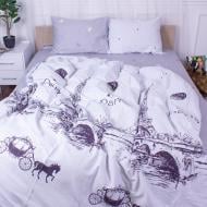 Комплект постельного белья MirSon 22-1312 Anemone фиолетовый с рисунком