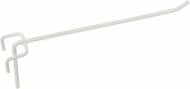 Крючок на сетку одинарный 200 мм 10 шт. белый