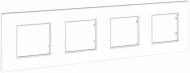 Рамка четырехместная Schneider Electric Unica горизонтальная универсальная белый MGU2.708.18