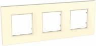 Рамка трехместная Schneider Electric Unica QUADRO горизонтальная универсальная кремовый MGU2.706.25
