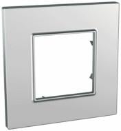 Рамка Schneider Electric Unica QUADRO серебряный MGU6.702.55