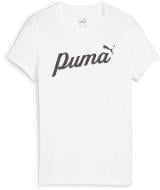 Футболка Puma ESS+ SCRIPT TEE G 67940202 р.152 белый