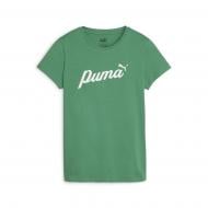 Футболка Puma ESS+ SCRIPT TEE 67931586 р.L зелений