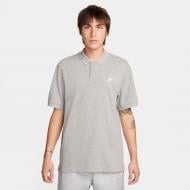Футболка Nike M NK CLUB SS POLO PIQUE FN3894-063 р.M серый