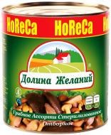 Грибы консервированные Долина желаний стерилизованные отборные 3100 мл (2840 г) ж/б