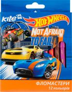 Набір фломастерів Hot Wheels HW17-047, 12 кольорів KITE