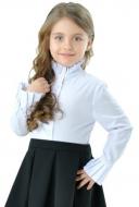 Блуза PURPURINO Александра с удлиненным манжетом р. 134 белый 261210/134 Блуза PURPURINO Александра с удлиненным манжетом р. 134 белый 261210/134