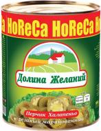 Перець Долина желаний Халапеньо різаний маринований 3100 мл (2800 г) ж/б