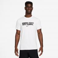 Футболка Nike M NK DF TEE WINNING HV4187-100 р.XL белый