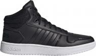Кроссовки женские демисезонные Adidas HOOPS 2.0 MID FY6022 р.39 1/3 бело-черные