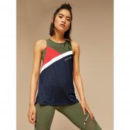 Майка Tommy Hilfiger BLOCKED HIGH NECK TANK LOGO S10S100265401 M темно-синий