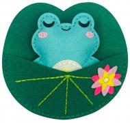 Набор для детского творчества Apli Krapli Сшей сам «Лягушонок в лотосе» СИ-43