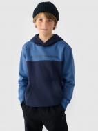 Джемпер 4F SWEATSHIRT M1222 4FJWAW24TSWSM1222-30S р.140 синий Джемпер 4F SWEATSHIRT M1222 4FJWAW24TSWSM1222-30S р.140 синий