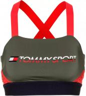 Бра Tommy Hilfiger BLOCKED BRA MID LOGO S10S100264302 р.XS оливковый