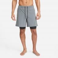 Шорты Nike M NK DF UNLIMITED WVN 7IN 2IN1 DV9334-084 р. S серый