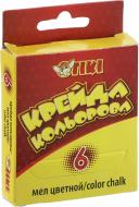 Крейда кольорова квадратна 6 шт. 60 г 51501-TK Тікі