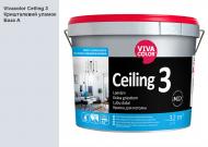 Краска интерьерная водоэмульсионная Vivacolor Ceiling 3 AP мат Хрустальный отломок F490 2,7 л