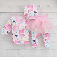 Комплект для новорожденных Blanka Единорожка розовый р.56–62 110166